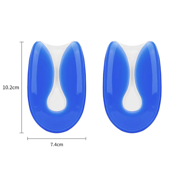 Żelowe wkładki komfortowe na ostrogę piętową, profil, ergonomiczne wsparcie dla zapalenia powięzi podeszwowej, akcesoria do obuwia