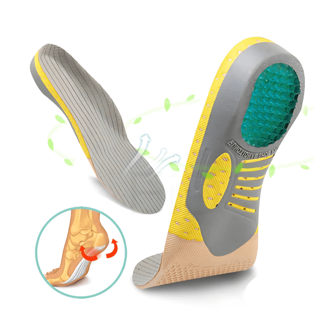 Wygodne wkładki ortopedyczne, ulga na ostrogi piętowe, oddychające materiały, pasujące do każdego obuwia