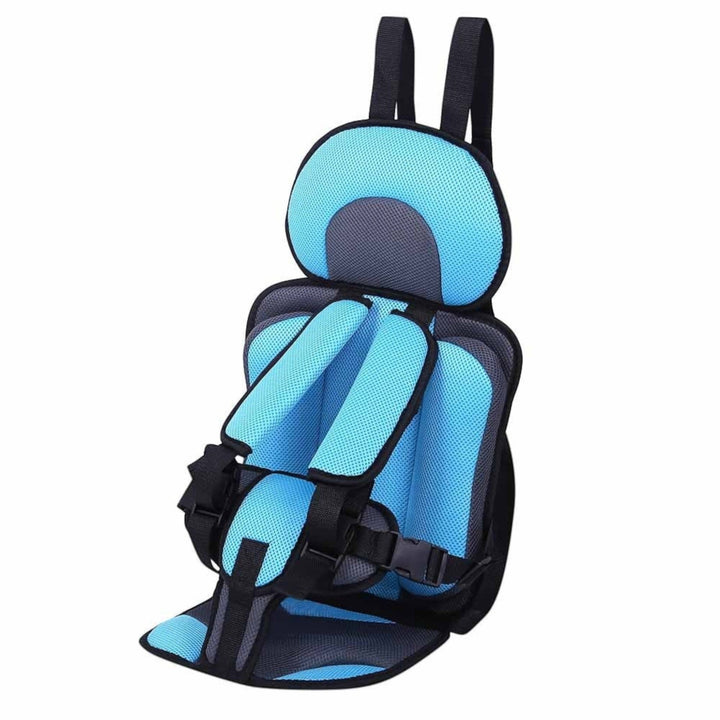 Fotelik samochodowy dla dzieci z 5-punktową uprzężą, bawełnianymi poduszkami, przewiewną tkaniną, w różnych kolorach, dla bezpieczeństwa i komfortu.