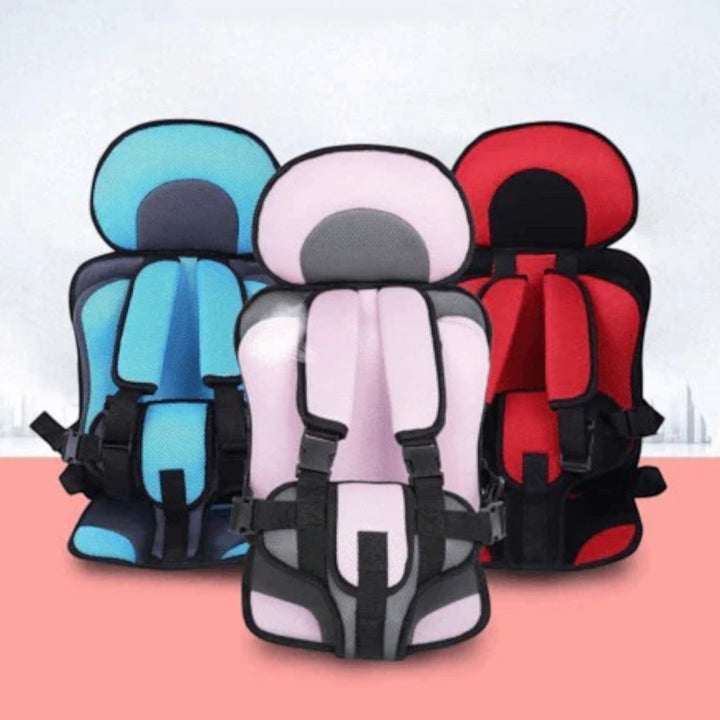 Fotelik samochodowy dla dzieci z 5-punktową uprzężą, bawełnianymi poduszkami, przewiewną tkaniną, w różnych kolorach, dla bezpieczeństwa i komfortu.