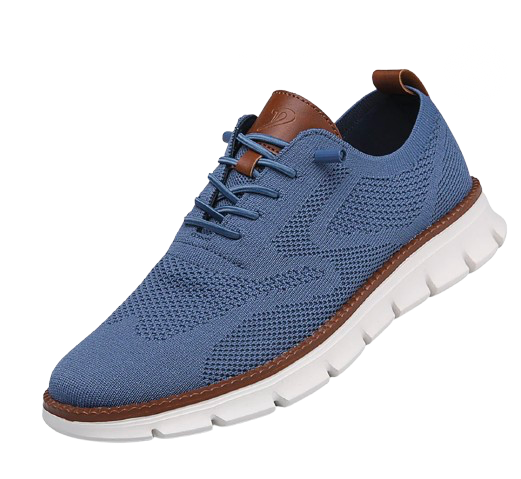 Męskie sneakersy ortopedyczne, cholewka z oddychającej siateczki, perforowana podeszwa, nowoczesny styl dla miejskiego komfortu