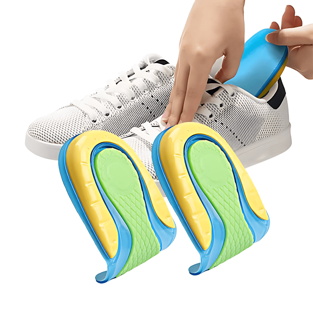 Wkładki żelowe w kształcie litery U dla ostrogi piętowej, zapewniające optymalny komfort i ulgę w bólu, odpowiednie do wszystkich butów