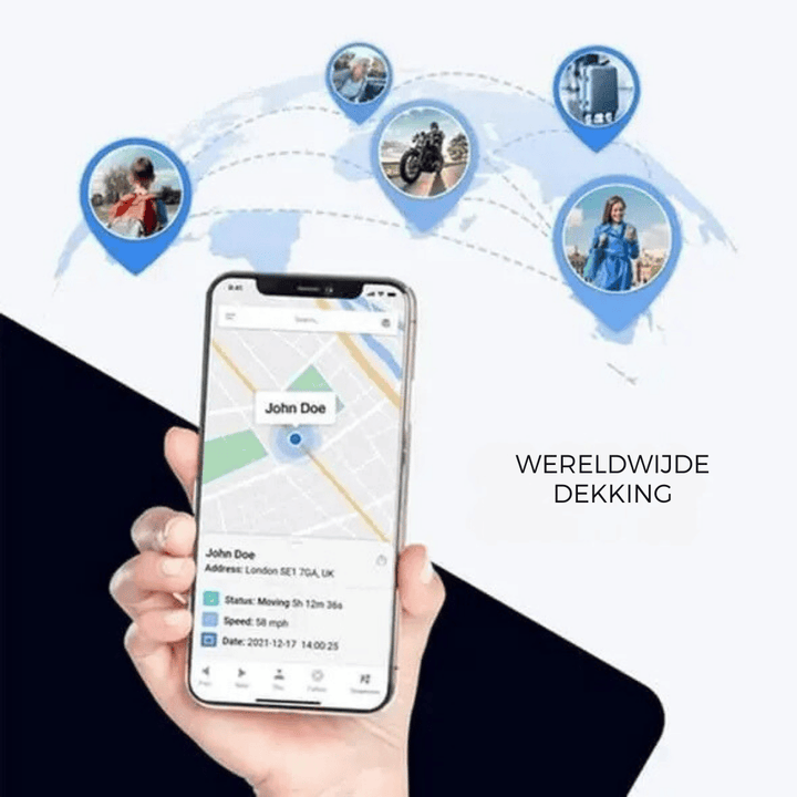 Mini lokalizator GPS TrackMate, kompaktowy czarny lokalizator GPS, idealny do samochodu i wartościowych przedmiotów, natychmiastowe śledzenie bez abonamentu.