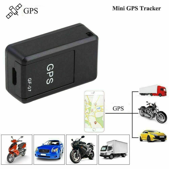 Czarny, kompaktowy, magnetyczny mini lokalizator GPS do śledzenia w czasie rzeczywistym na metalowej powierzchni, idealny do bezpieczeństwa i dyskrecji
