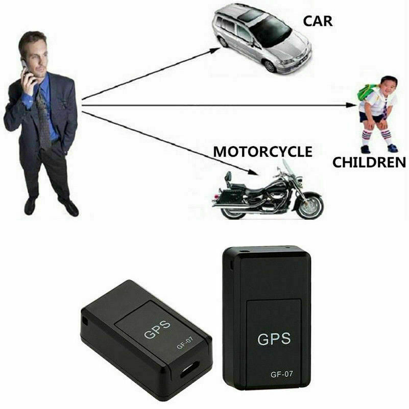 Czarny, kompaktowy, magnetyczny mini lokalizator GPS do śledzenia w czasie rzeczywistym na metalowej powierzchni, idealny do bezpieczeństwa i dyskrecji