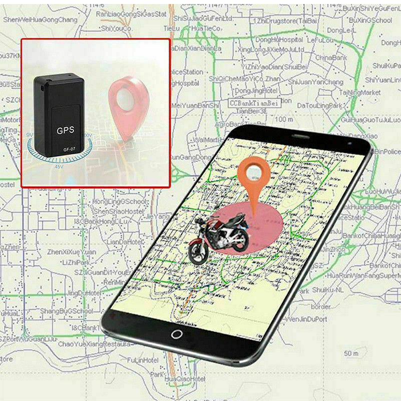 Czarny, kompaktowy, magnetyczny mini lokalizator GPS do śledzenia w czasie rzeczywistym na metalowej powierzchni, idealny do bezpieczeństwa i dyskrecji