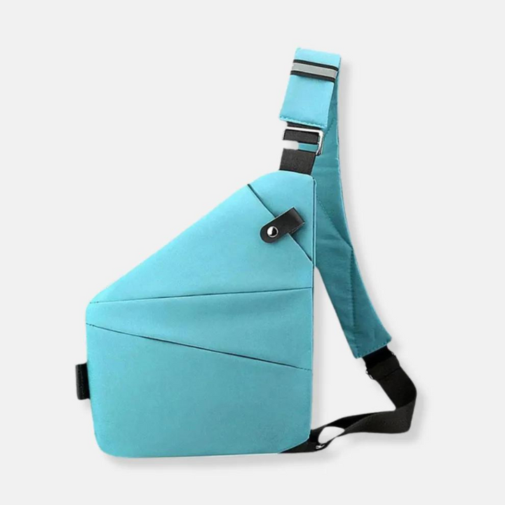 Torba crossbody unisex. Bezpieczna, wodoodporna, z ukrytymi kieszeniami antykradzieżowymi.