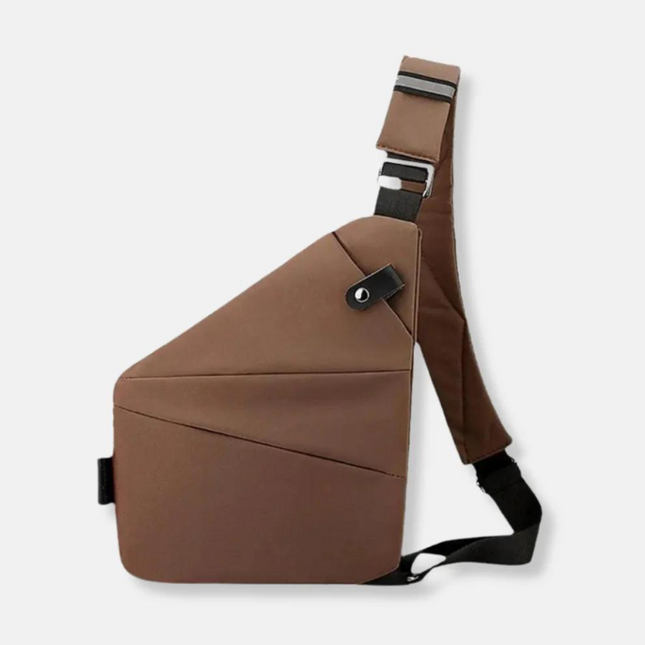 Unisex torba na ramię. Wodoodporna, antykradzieżowa z mnóstwem kieszeni.