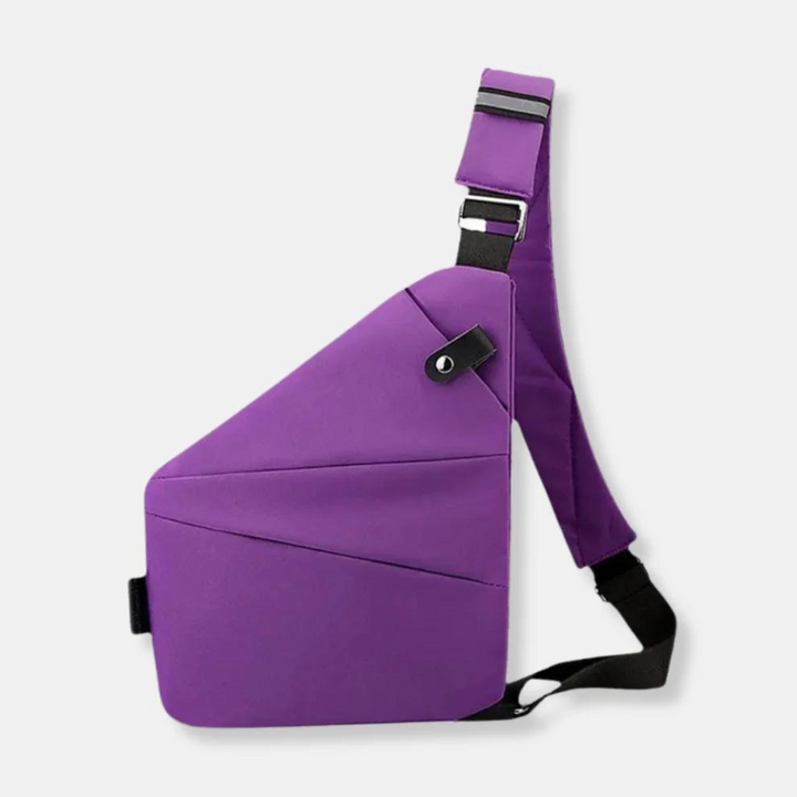 Funkcjonalna torba unisex na ramię. Wodoodporna, antykradzieżowa, z dobrym wykończeniem.