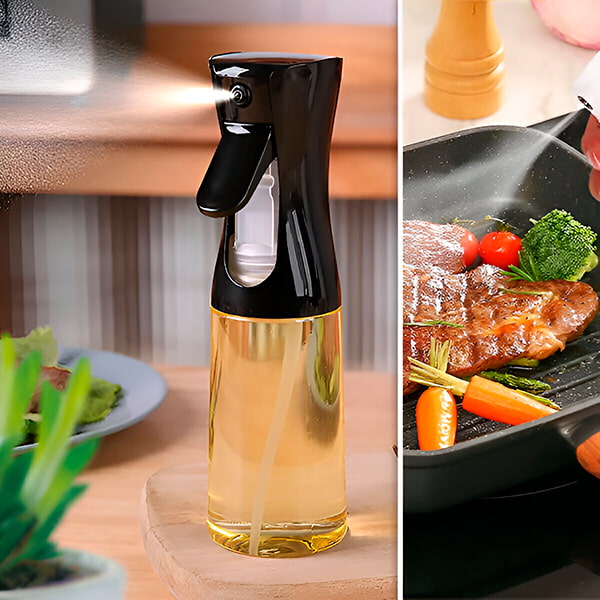 Vaporisateur de cuisine universel élégant et ergonomique en acier inoxydable pour une cuisson précise avec contrôle total.