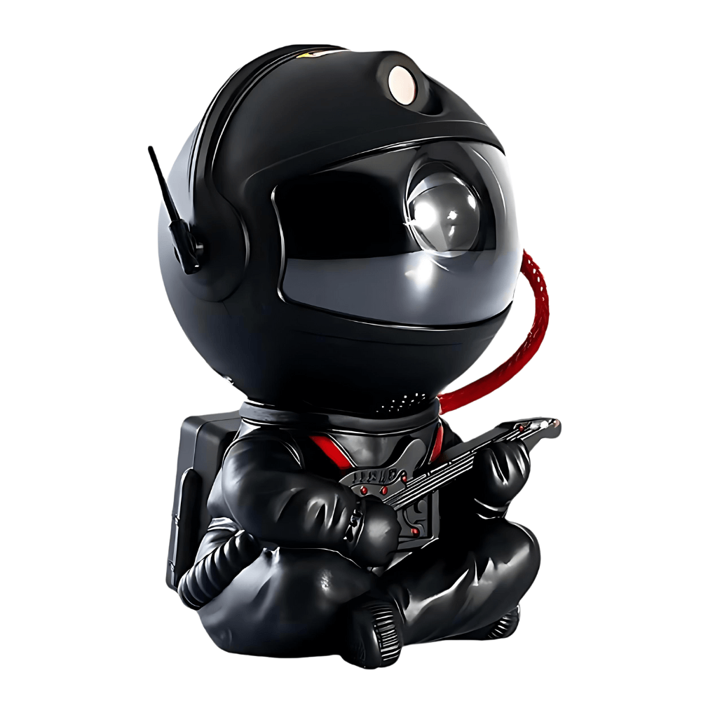 Lampka nocna astronauta w kształcie hełmu emitująca gwiazdy, idealna dla dzieci, stymuluje wyobraźnię dzięki kojącemu światłu